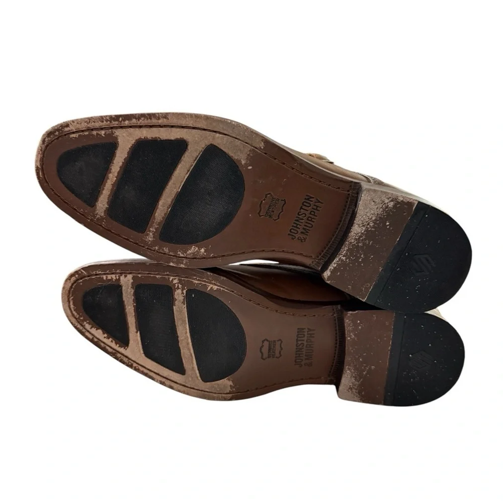 Johnston & Murphy Danridge Double Buckle Monk Strap Shoes · Size 9 Men’s